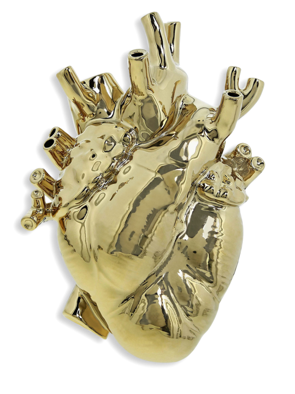 Heart-Shaped Gold Ornament