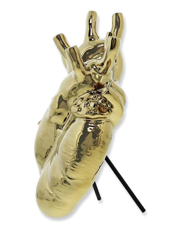 Heart-Shaped Gold Ornament