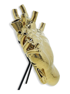 Heart-Shaped Gold Ornament