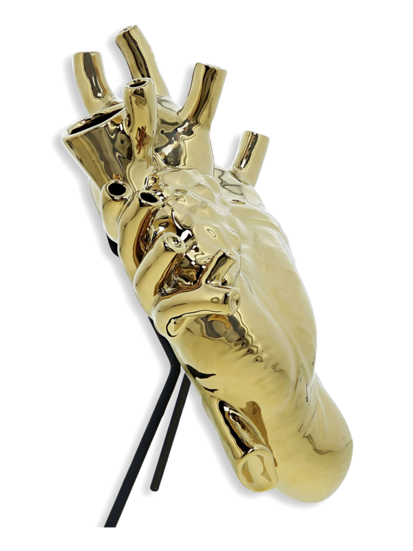 Heart-Shaped Gold Ornament