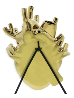 Heart-Shaped Gold Ornament