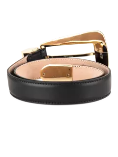 حزام لوكا - إبزيم ذهبي (30 ملم)