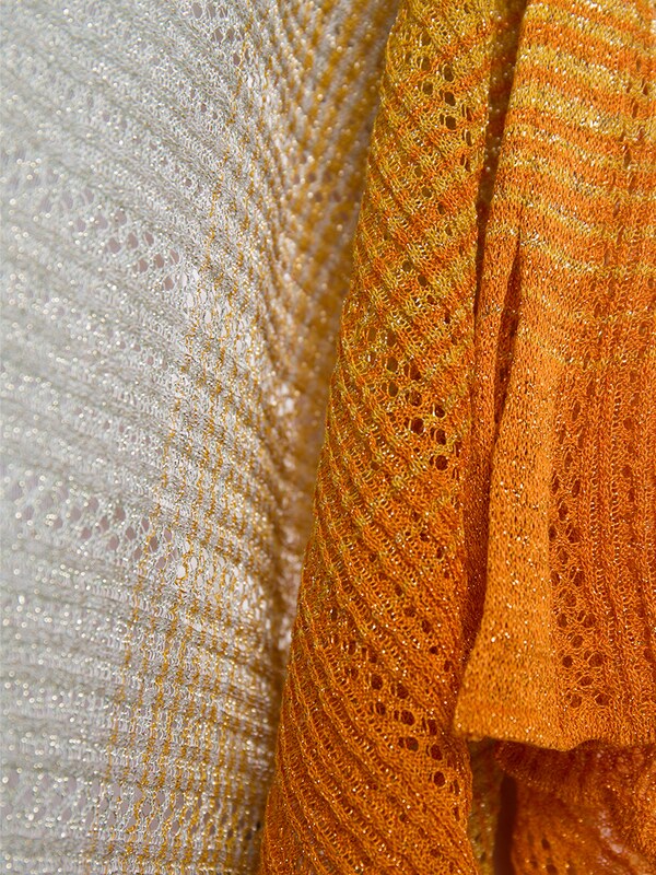 Orange Gradient Square Poncho