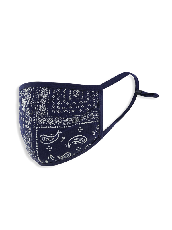 Paisley Face Mask with Trimmed Edges