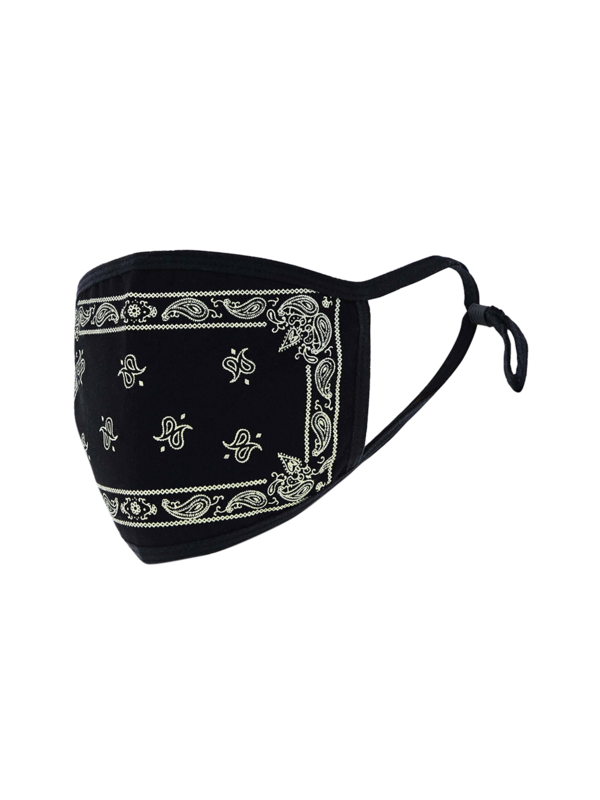Paisley Face Mask with Trimmed Edges