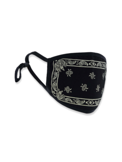 Paisley Face Mask with Trimmed Edges