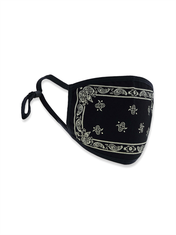 Paisley Face Mask with Trimmed Edges