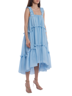 Adalee Midi Dress in Baby Blue