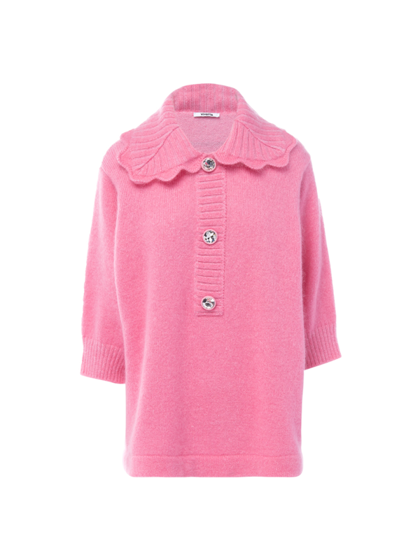 Oversized Polo Sweater