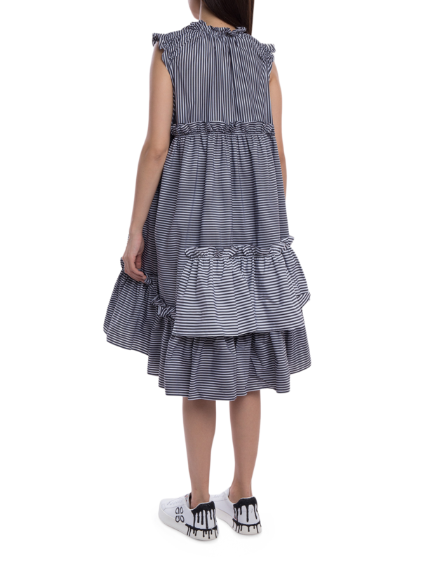 Evelyn Cotton Dress in Black & White