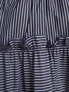 Evelyn Cotton Dress in Black & White