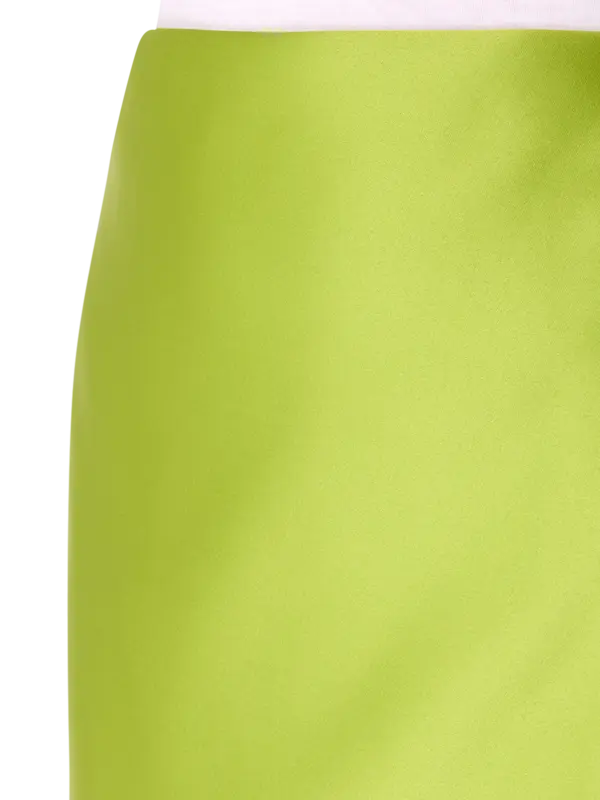 تنورة دوتشيس قصيرة بتفاصيل ملفوفة