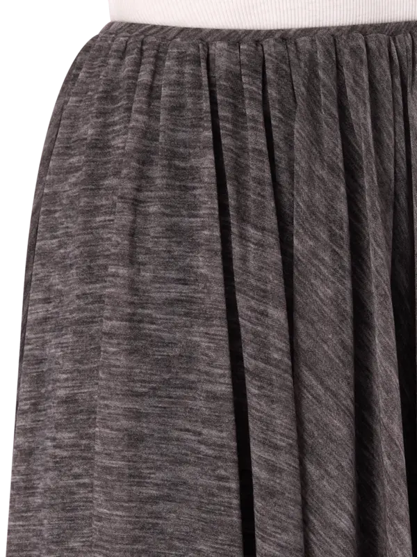 تنورة متوسطة الطول من التول القابل للتمدد مزينة بطبعات