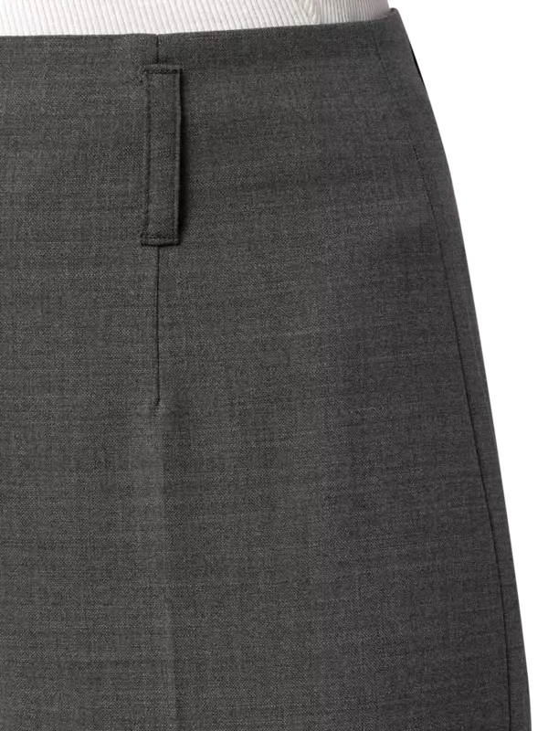 بنطال بقصة أرجل مستقيمة من الصوف الاستوائي