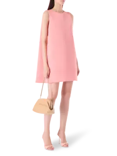 فستان دوتشيس قصير بدون أكمام