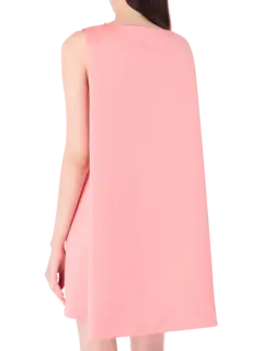 فستان دوتشيس قصير بدون أكمام