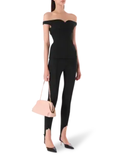 بلوزة تكنو مكشوفة الكتفين