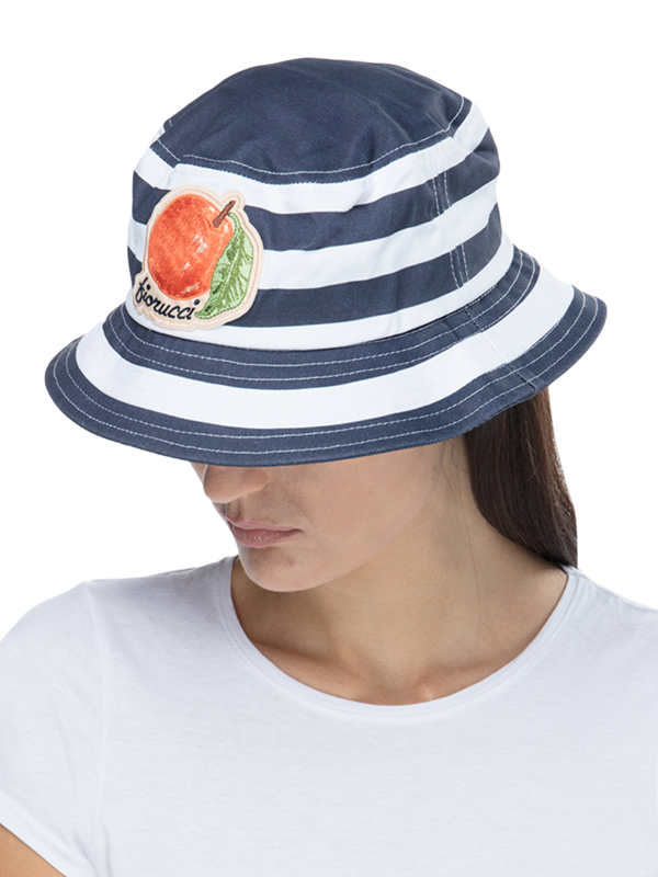 Café La Pesca Stripe Bucket Hat