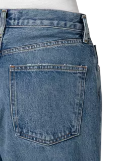 بنطال جينز بخصر مزموم بنمط التسعينيات