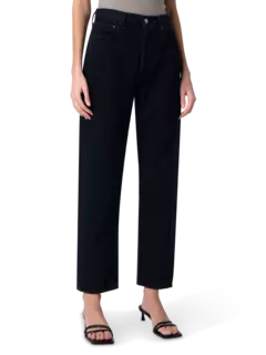 بنطال جينز بخصر مزموم بنمط التسعينيات