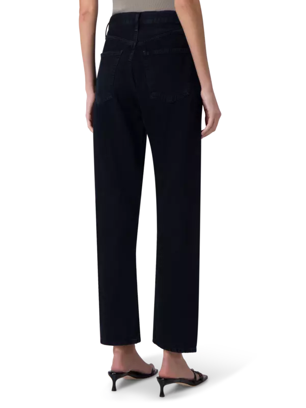 بنطال جينز بخصر مزموم بنمط التسعينيات