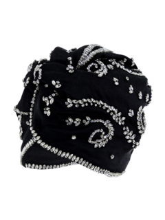 Venetian Turban with Diamond Accents