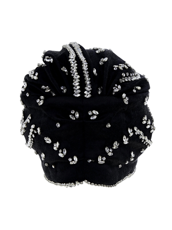Venetian Turban with Diamond Accents