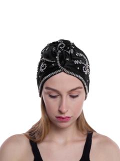 Venetian Turban with Diamond Accents