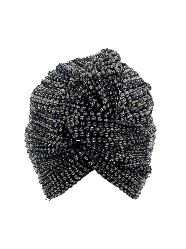 Venetian Turban with Rhinestone Accents