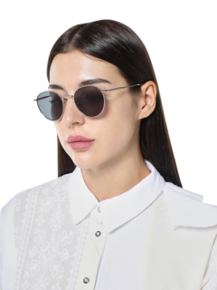 Metal Frame Rochdale L Sunglasses With Green-Gray Tinted Lenses