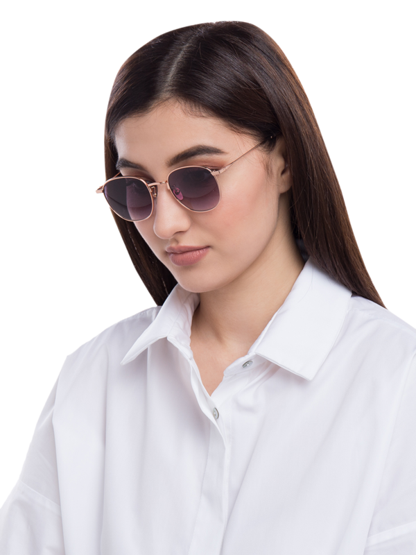 Metal Frame Rochdale L Sunglasses With Green-Gray Tinted Lenses