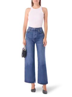 جينز فضفاض بقصة منخفضة