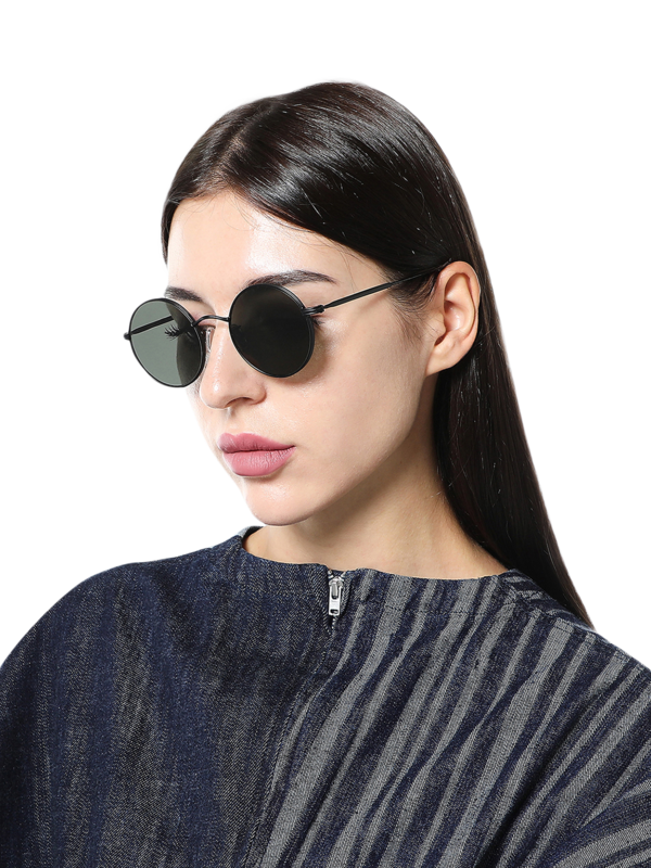 Black Oval Sunglasses