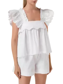 بلوزة أنايز بأكمام على شكل فراشة