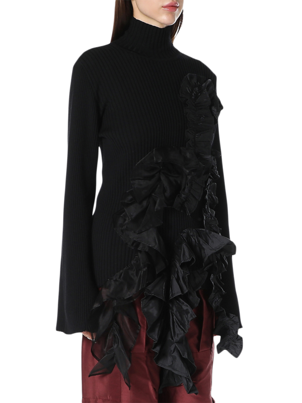 Black Turtleneck Top