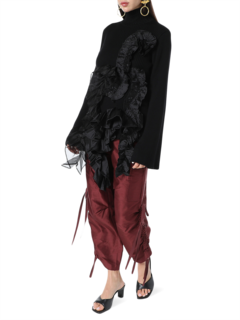 Black Turtleneck Top