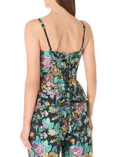 بلوزة مطرزة بتصميم كورسيه