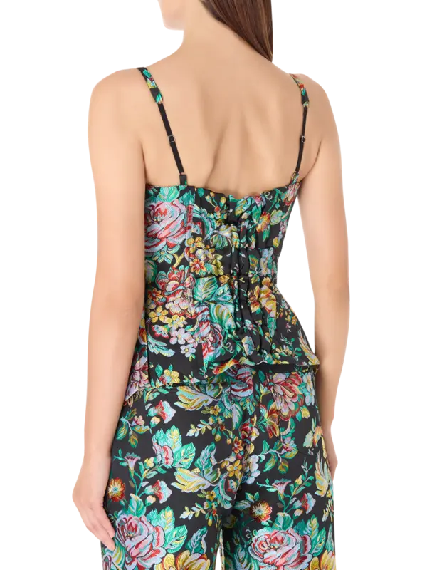 بلوزة مطرزة بتصميم كورسيه