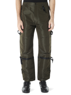Solid Army Green Track Pants