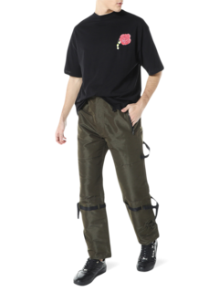 Solid Army Green Track Pants