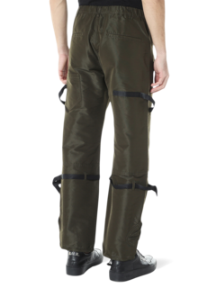 Solid Army Green Track Pants