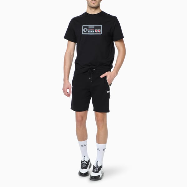 Black Cotton Shorts