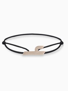 "Alef" Fabric Bracelet | Silver