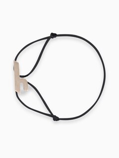 "Alef" Fabric Bracelet | Silver