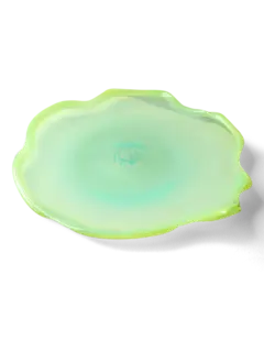 طبق زجاجي لتقديم الطعام والمشروبات