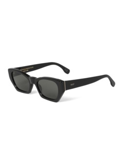 Solid Black Square Frame Sunglasses