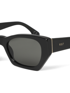 Solid Black Square Frame Sunglasses