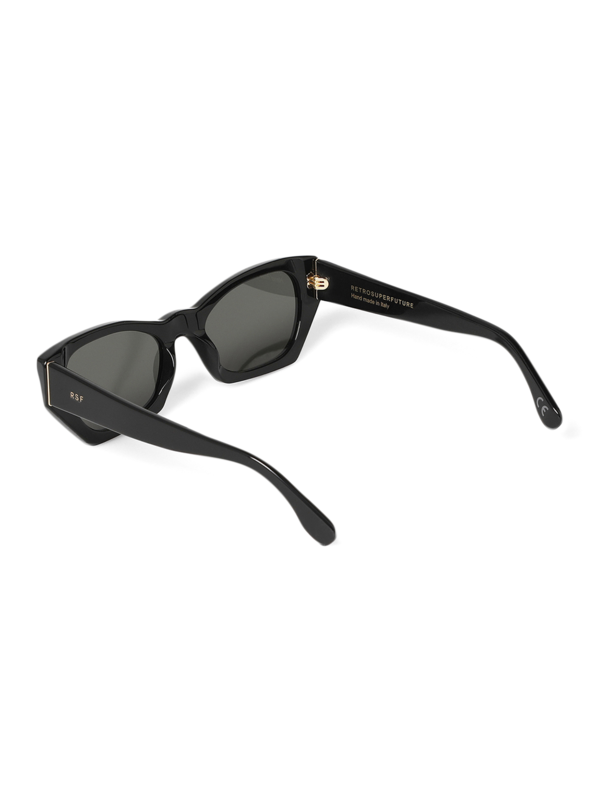 Solid Black Square Frame Sunglasses