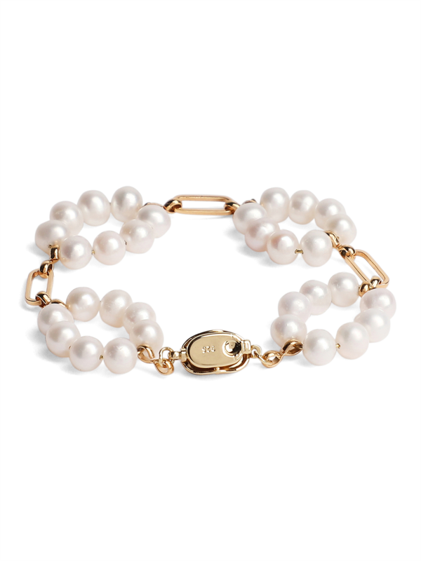 White Beaded Bracelet