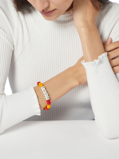 Red & Yellow Beaded Bracelet